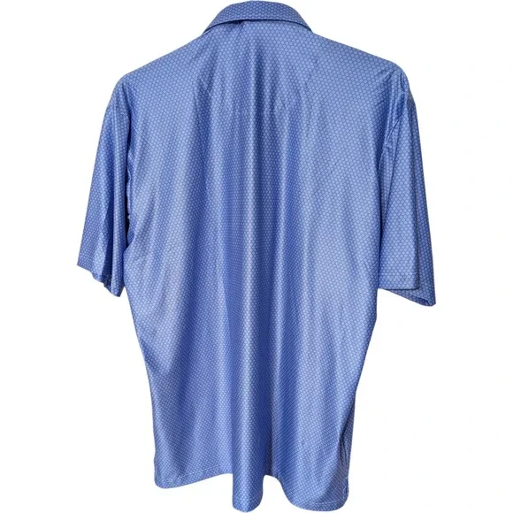 Collars & Co Featherweight Dress Collar Blue Grove Flex Polo Shirt XL Relaxed - Picture 2 of 11